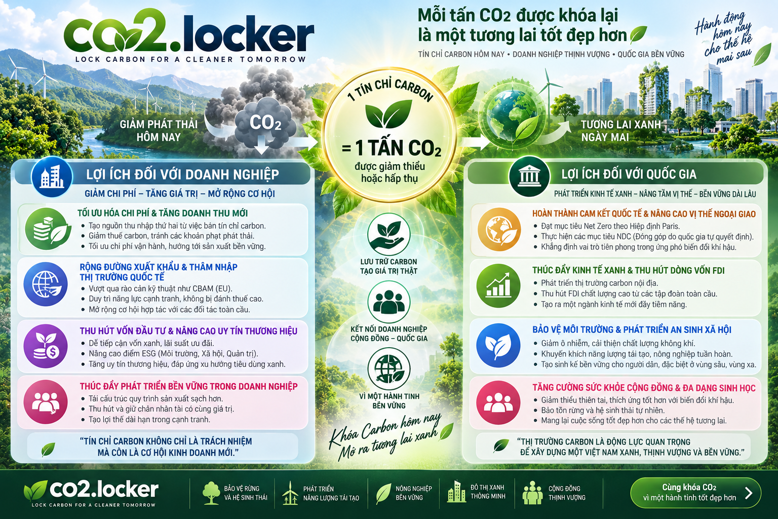 Carbon credit benefits